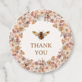 ボホビー水彩野草赤ちゃんシャワー フェイバータグ