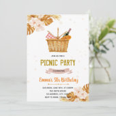 ボホピクニックのお茶のパーティーの招待状 招待状 (スタンド正面)