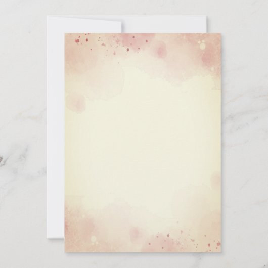 ボホピクニックのお茶のパーティーの招待状 招待状 (裏面)