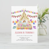 ボホピクニック誕生日パーティー 招待状 (スタンド正面)