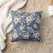 ボホピンクと緑と紫色の背中 クッション (ブランケット)