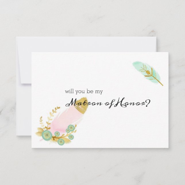 ボホピンクと金ゴールドの名誉の私のマトロン (正面)