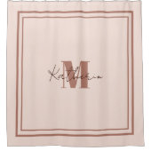 ボホピンクのパーソナルシャワーカーテン シャワーカーテン (正面)