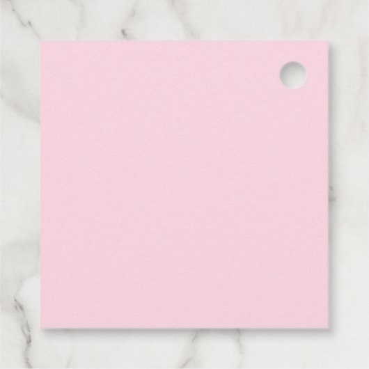 ボホピンクのラベンダー感謝していブルーの花結婚よ フェイバータグ (裏面)