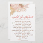 ボホピンクの方が好き？ブライダルシャワーゲーム 便箋 (正面/裏面)