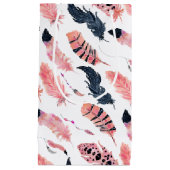 ボホピンクの羽 スモールペーパーバッグ (正面)