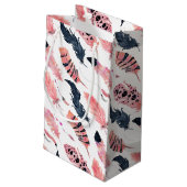 ボホピンクの羽 スモールペーパーバッグ (裏面アングル)