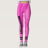 ボホピンクアゲート大理石lトレーニングかわいいピンク レギンス (正面)
