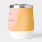 ボホピンクイエロースクリプトカスタムブライダルシャワー (背面)