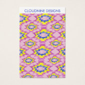 ボホピンクイヤリングネックレスジュエリーディスプレイカード (正面)