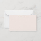 ボホピンクオレンジフローラ名前をカスタムするギフトエンクロージャー ノートカード (正面)
