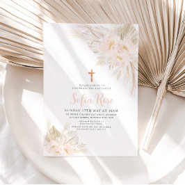 ボホピンクガールズ《キリスト教》洗礼式や命名式バプテスマ招待状 招待状