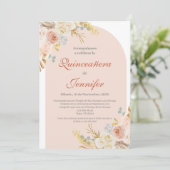 ボホピンクキンセアニェラ招待 招待状 (スタンド正面)