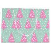 ボホピンククリスマスツリー ラージペーパーバッグ (裏面)