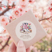 ボホピンクコースト女性のカーボーイブーツブライダルシャワー ラウンドシール