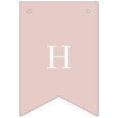 ボホピンクデイジーハッピーバースデーフローラ バンティングフラッグ (第2の旗)