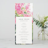 ボホピンクトロピカルブーゲンビリア結婚式 プログラム (スタンド正面)