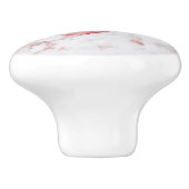 ボホピンクハート羽デイジー大理石パターン セラミックノブ (側面)