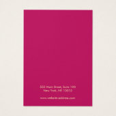 ボホピンクバタフライネックレスブレスレットディスプレイカード (裏面)