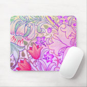ボホピンクフローラウィリアムモリスヴィンテージアート マウスパッド (マウス)