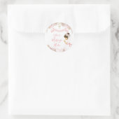 ボホピンクフローラガールファースト聖体十字架 ラウンドシール (バッグ)