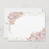 ボホピンクフローラガールファースト聖餐式 サンキューカード (裏面)