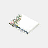 ボホピンクフローラサボテン葉水彩 ポストイット (アングル)