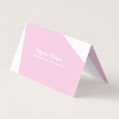 ボホピンクフローラシーストレス裁縫機を折り畳み 名刺 (裏面)