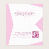 ボホピンクフローラシーストレス裁縫機を折り畳み 名刺 (内部フラット)