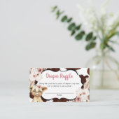 ボホピンクフローラハイランドカウオムツラッフル エンクロージャーカード (スタンド正面)