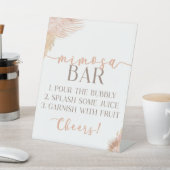 ボホピンクフローラフラワーズミモサバー 台座サイン (インサイチュ)