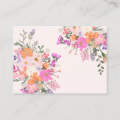 ボホピンクフローラリーンザレシピブライダルシャワー エンクロージャーカード (裏面)