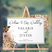 ボホピンクフローラ結婚歓迎 アクリルサイン (ニュートラル)