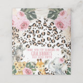 ボホピンクフローラ2ワイルドサファリトリートバッグトッパー プレイスカード (外部開封)