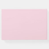 ボホピンクブルー結婚の花パーソナライズされたの花 ゲストブック (裏面)