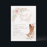 ボホピンクブーツアンドバブリーブライダルシャワー 招待状<br><div class="desc">Boho Pinkブーツとバブリーのブライダルシャワー招待書道ブーツとバブリーのブライダルシャワー招待美しいピンクの花サボテンのアレンジメント、パンパスグラスとラインアーチを備えたbohoスタイルでモダン、バラ金ゴールドの書道ブーツとバブリーのブライダルシャワー招待。このブーツモダンと泡立つブライダルシャワーの招待は、ボヘミアの招待デザインを探している人にとって理想的である。</div>