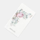 ボホピンクペオニーパーソナライズされたブライダルシャワー (コーナー)