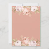 ボホピンクペオニー結婚式招待状 招待状 (裏面)