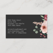 ボホピンクメルロフローラブラック 名刺 (裏面)