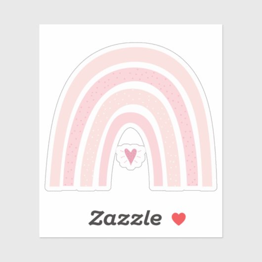 ボホピンクレインボーコンターシール シール (シート)