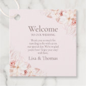 ボホピンクローズウェルカムギフトラベル フェイバータグ (正面)