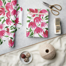 ボホピンク水彩花