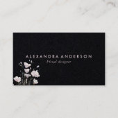 ボホピンク野草水色 名刺 (正面)