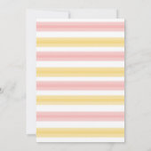 ボホピンク金ゴールドドリームキャッチャー赤ちゃんシャワー招待状 招待状 (裏面)