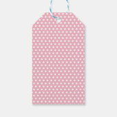 ボホピンク金ゴールド花キンセアニェラの好意 ギフトタグ (裏面)