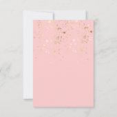 ボホピンク&アイボリーグリーンリーフローラウェディングRSVP 出欠カード (裏面)