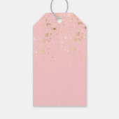 ボホピンク&アイボリーフローラサンキューメッセージカード ギフトタグ (裏面)