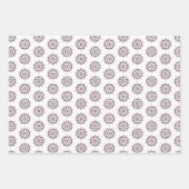 ボホピンク&ブラックマンダラ ラッピングペーパーシート (正面3)