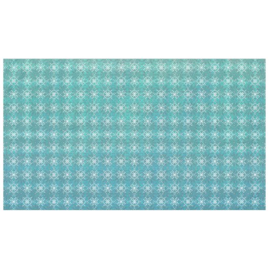 ボホピーコックインスピレーションズターコイズ テーブルクロス (正面(横))