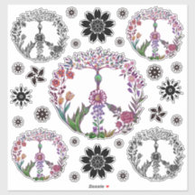 ボホピースサインエレガントキュイガーリーフローラ